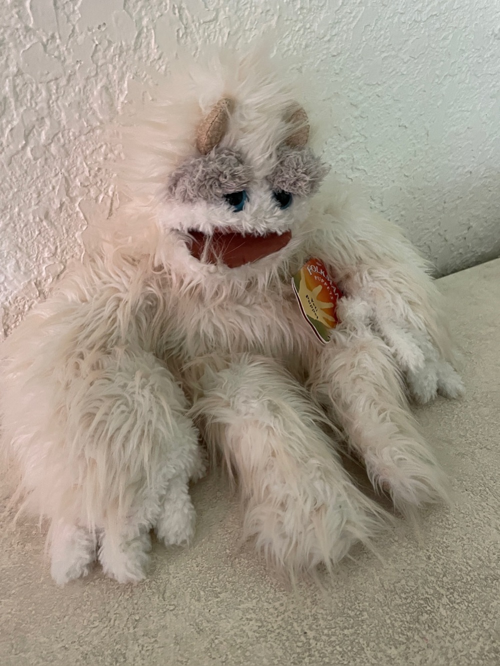 Folkmanis® Set of 2 Hand Puppets - Yeti Monster and Funny Bird - Picture 8 of 8